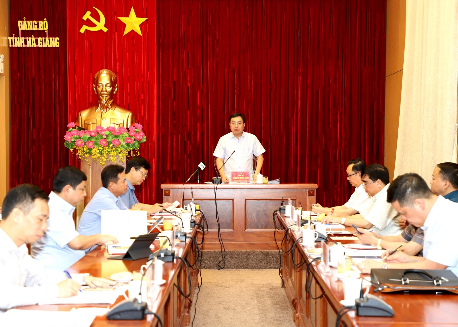 Ban Chỉ đạo phòng, chống tham nhũng, tiêu cực tỉnh Hà Giang họp phiên thứ 5